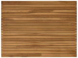 Table Top 80 x 80 x 3.5 cm Square Solid Teak Wood Natural 42033147