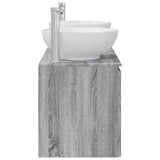Bathroom Cabinet Set 3 pcs Grey Sonoma 49.5 x 44.5 x 65 cm 3405703