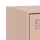 TV Cabinets 2 pcs Pink 67x39x44 cm Steel 841694