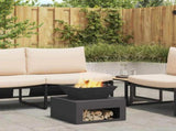 Fire Pit Black 50 x 50 x 40 cm Steel 874583