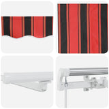 Retractable Awning Orange and brown 450 x 350 cm 3331082