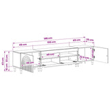 3 Piece LED TV Cabinet High Gloss White Engineered Wood 3416501