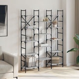 Bookshelf Grey Sonoma 127.5x28.5x172.5 cm Engineered Wood 838871