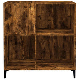 Record Cabinet Smoked Oak 84.5x38x89 cm Engineered Wood 832002