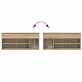 Shoe Bench Sonoma Oak 102x30.5x45 cm Engineered Wood 859138