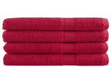 Premium Sauna Towels SOLUND 4 pcs Red 80x200 cm 600 gsm 137411