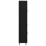 Highboard with Drawer 2 pcs Black Oak Engineered Wood 3416249
