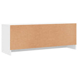 TV Cabinet White 102x30x37.5 cm Engineered Wood 823253