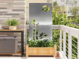 Garden Privacy Screen Silver 50 x 140 cm Galvanised steel 876320