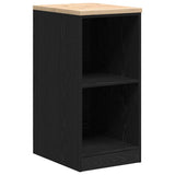 Garage Storage Cabinet Black 40x51x85 cm Solid Wood Pine 860536
