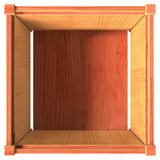 Garden Planter Wax Brown 60x60x60 cm Solid Wood Pine 837428