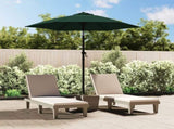 Garden Parasol Green 200x224 cm Aluminium 47205