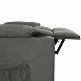 Recliner Chair Dark Grey Fabric 339083