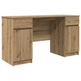 Desk with Drawer Artisan oak 140 x 49 x 76 cm Engineered wood 3328515
