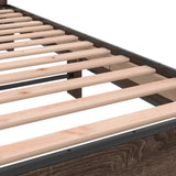 Bed Frame without Mattress Brown Oak 140x200 cm 3280151