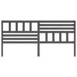 Bed Headboard Grey Solid pine wood Large Appealing Design 814166