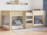 Floor Bed Frame Sonoma 90 x 190 cm Engineered Wood 893526