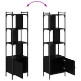 Bookcase Black Oak 44.5 x 30 x 154.5 cm Engineered Wood 882154