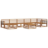 Outdoor Sofa Set 8 pcs Natural Solid Acacia Wood 3367937
