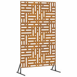 Privacy Screen Grey 100 x 50 x 180 cm Weathering Steel 868555
