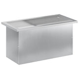 Garden Planter with LED Silver 30 x 60 x 30 cm Galvanised Steel 8008094