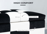 114 x 47 x 47cm Velvet Storage Ottoman, Button-tufted Footstool Box, Toy Chest with Lid for Living T3398P343242