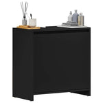 Bathroom Cabinet Black 60x33x61 cm Engineered Wood 802643