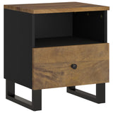 ZNTS Bedside Cabinet Solid Wood Mango&Engineered Wood 350654