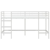 Kids'Loft Bed Frame White 79.5 x 200 cm Steel 42020767