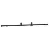 Sliding Door Hardware Kit 213 cm Steel Black 4009719