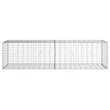 Gabion Basket with Cover 200x50x50 cm Galvanised Iron 3295133
