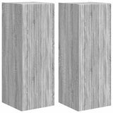 TV Wall Cabinet Wall-mounted 2 pcs Grey Sonoma 30 x 31 x 80 cm 892302