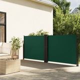 ZNTS Retractable Side Awning Dark Green 140x600 cm 4004620