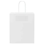 ZNTS Paper Bags 250 pcs with Handles White 18x8x22 cm 4101614