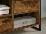 TV Cabinet Smoke Oak 100 x 36 x 49.5 cm Engineered Wood 886506