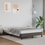 Bed Frame without Mattress Grey 120x190 cm Small Double Faux Leather 379500
