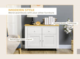 Sideboard Storage Cabinet, Modern Kitchen Cupboard with Double Doors and Drawers for Dining Room, T3398P329845