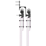 Sliding Door Hardware Kit 427 cm Steel Black 3295740