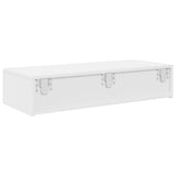 Wall Shelf with Drawers White 80x33x17 cm Engineered Wood 859977