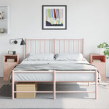 ZNTS Bedside Cabinets 2pcs Pink 34.5x39x62 cm Steel 841766