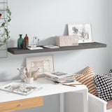 Floating Wall Shelf High Gloss Grey 120x23.5x3.8 cm MDF 323799