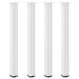 Bar Table Legs 4 pcs White 90-92 cm Steel 4012473