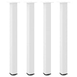 ZNTS Coffee Table Legs 4 pcs White 90-92 cm Steel 4012473