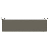 2-Piece Bench Cushions SOEST 2 pcs 100% Polyester Grey 949043