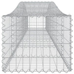 ZNTS Arched Gabion Basket 400x50x40/60 cm Galvanised Iron 153412