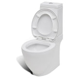 Stand Toilet & Bidet Set White Ceramic 270059