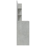 Dressing Table with Mirror Concrete Grey 74.5x40x141 cm 802808