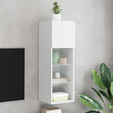 TV Cabinet with LED Lights White 30.5x30x90 cm 837001