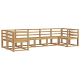 Outdoor Sofa Set 7 pcs White Solid Acacia Wood 3388138