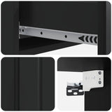 Wall-Mounted Side Table Wall-mounted Black 87.5 x 34.5 x 17 cm 898326